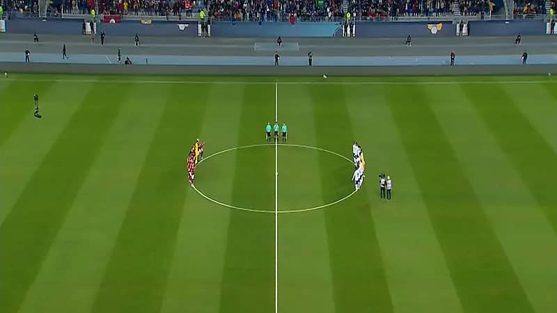 دقيقة صمت من لاعبي الهلال وفلامنجو على ضحايا الزلزال