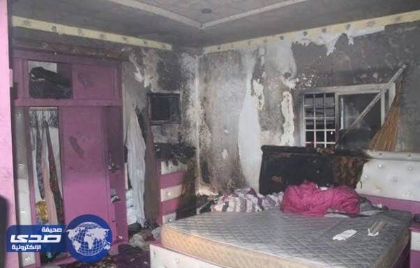 جهاز تكييف يحرق شقة بالطائف