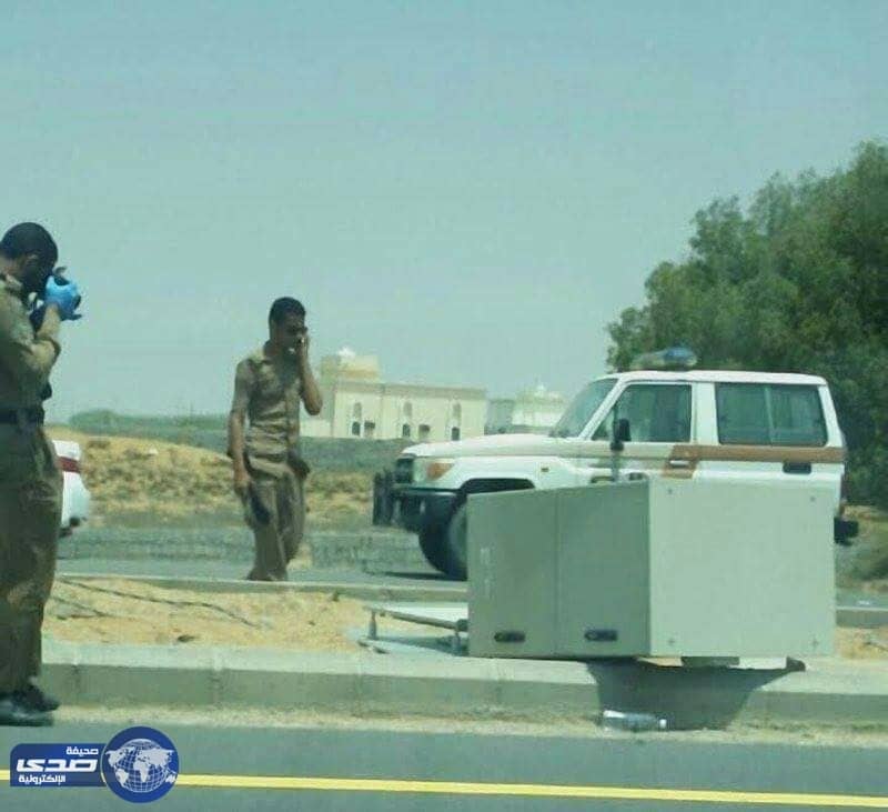 البحث عن مجهولين اعتدوا على إحدى كاميرات ساهر  في جازان