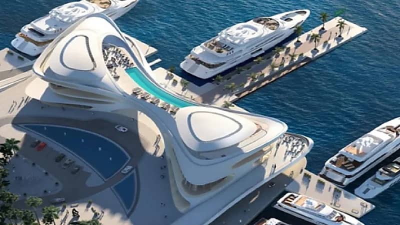 "أمالا" تزيح الستار عن تصميمها الفريد لنادي اليخوت الجديد