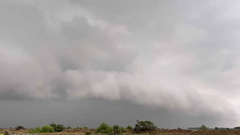 شاهد .. سحابة سوبر سل تتشكل في سماء صبيا بجازان