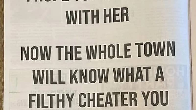 امرأة تفضح زوجها بطريقة شيطانية