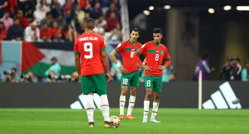 حسرة حمدالله بعد تسجيل فرنسا الهدف الثاني