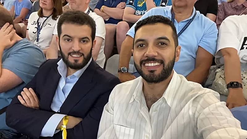 فهد بن نافل بين الحضور في مباراة نهائي دوري أبطال أوروبا