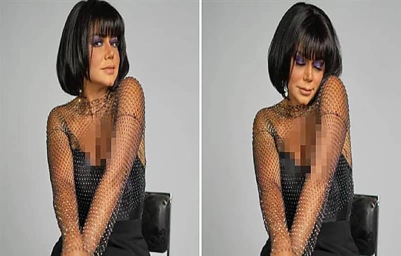 رانيا يوسف تستعرض أنوثتها ببلوزة شفافة