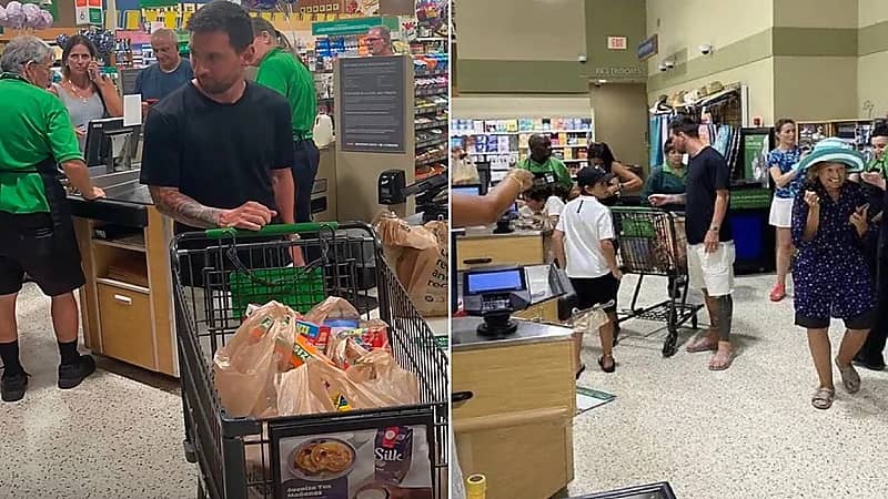 ميسي يتسوق بدون حراسة في ميامي .. صور