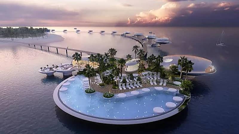 لقطات ساحرة تكشف حجم العمل الضخم في جزيرة شيبارة بوجهة البحر الأحمر     .. فيديو