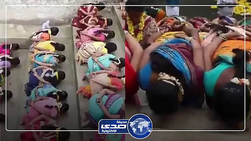 هنديات يلحسن التراب من أجل أن يحملن أو لايحملن.. فيديو