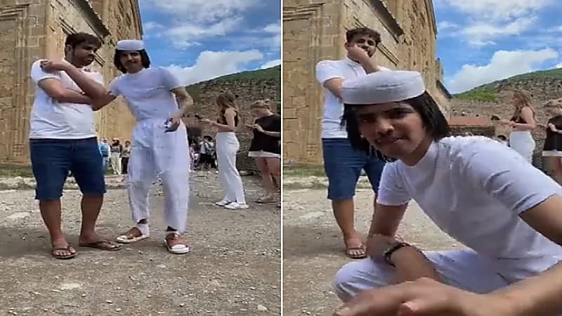 مشهور يظهر في دولة أوروبية بملابس داخلية .. فيديو