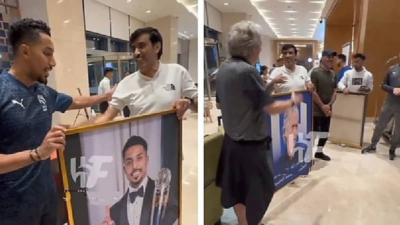 الجماهير الهلالية في الهند تكرم الدوسري وجيسوس .. فيديو