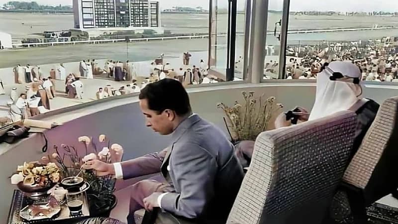 صورة نادرة للملك سعود مع آخر ملوك العراق