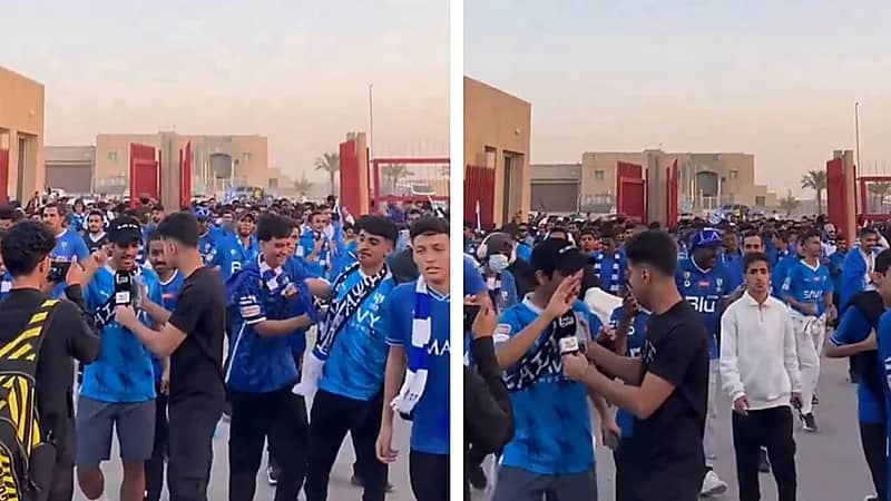توافد الجماهير الهلالية لحضور ديربي الرياض .. فيديو