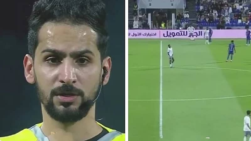 البلوي يوقف مباراة الفتح والطائي لحين انتهاء أذان العشاء .. فيديو