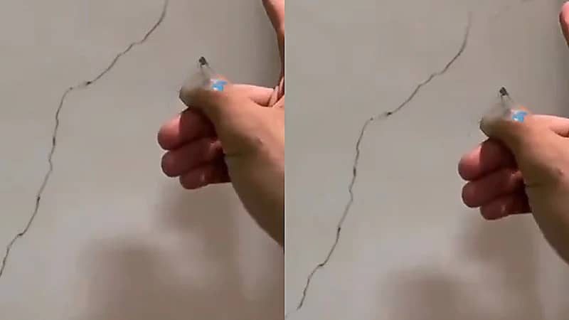 رجل يتحدث عن خطورة ظهور الشروخ في الجدران .. فيديو