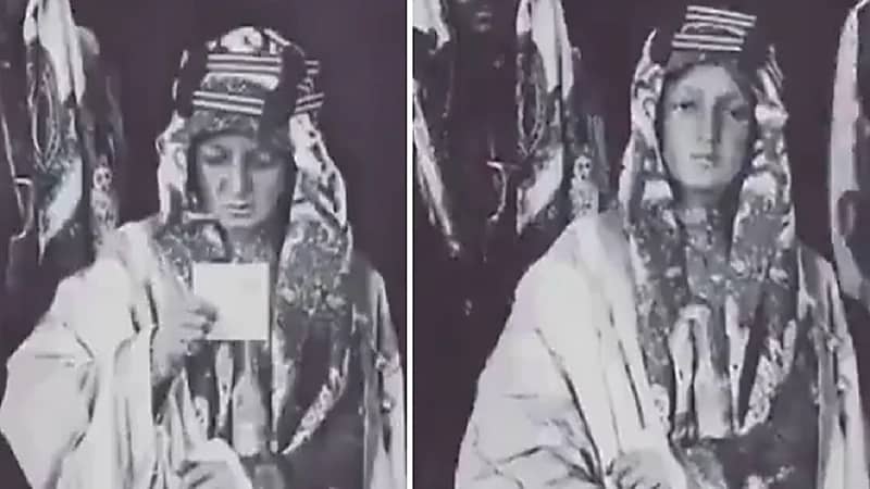 فيديو نادرة لردة فعل الملك فيصل لحظة رؤيته صورته لأول مرة