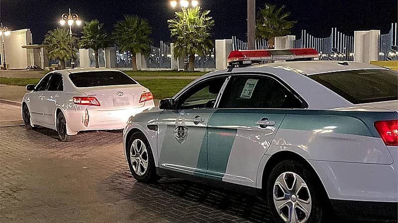 ضبط قائد مركبة ارتكب مخالفة التفحيط بتبوك