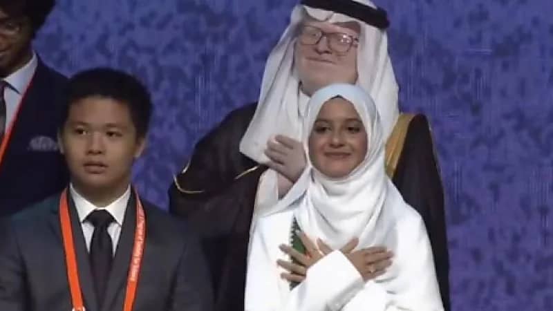 سلمان الشهري ولانا نوري يحتفلان على طريقة ولي العهد بعد فوزهما في آيسف  .. فيديو