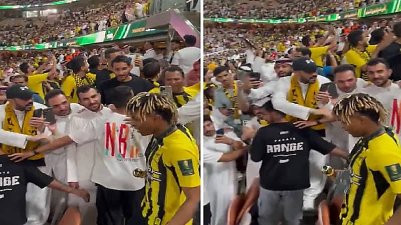 مشجع اتحادي لـ فواز الصقور : حلق شعرك .. فيديو