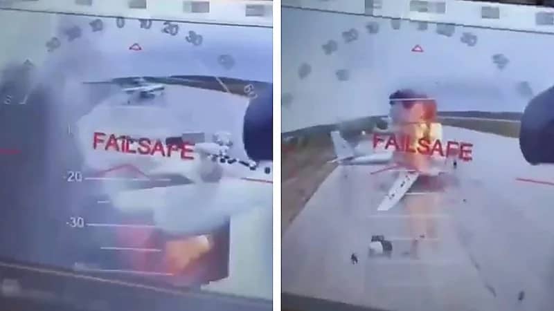 ضربات أوكرانية بالطائرات المسيرة تشعل حرائق في قواعد جوية روسية .. فيديو