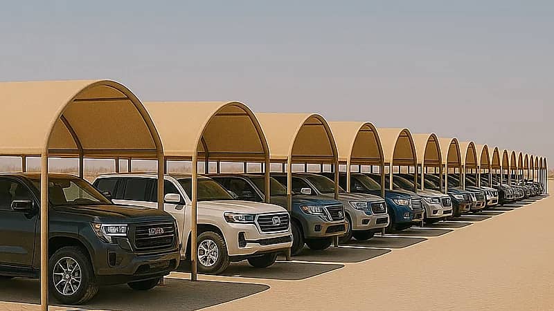 المسند يشرح كيف تبني مظلة للسيارة اتقاءً لأشعة الشمس صيفًا