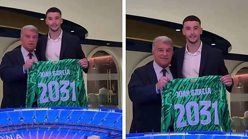 برشلونة يتعاقد رسميًا مع الحارس جارسيا .. فيديو