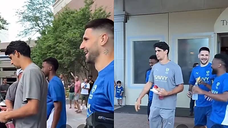 جماهير الهلال تهتف لحارس الزعيم قبل مواجهة سالزبورغ : ديما بونو .. فيديو