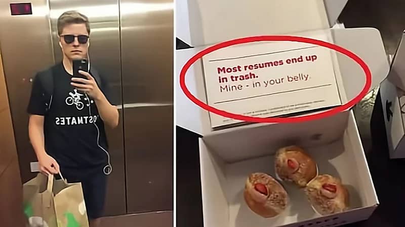 شاب يرسل سيرته الذاتية داخل علبة دونات ويحصد 10 فرص عمل