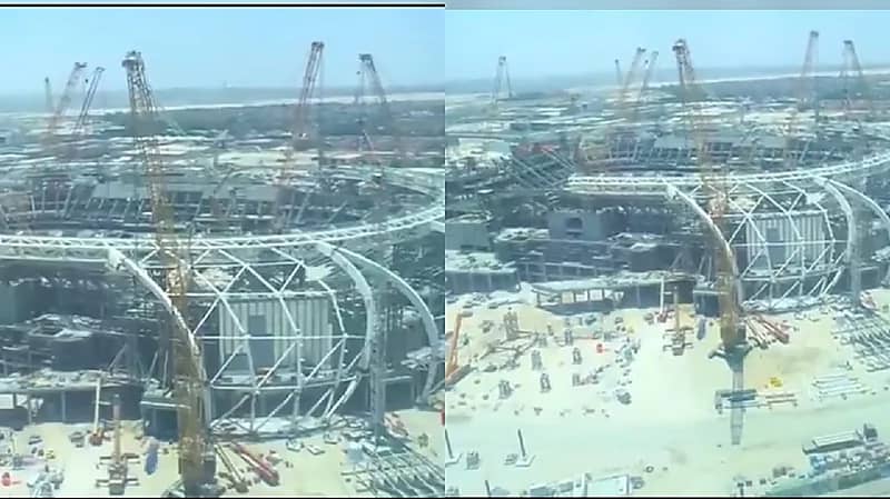 استاد أرامكو بالخبر يقترب من الانتهاء استعدادًا للمونديال .. فيديو