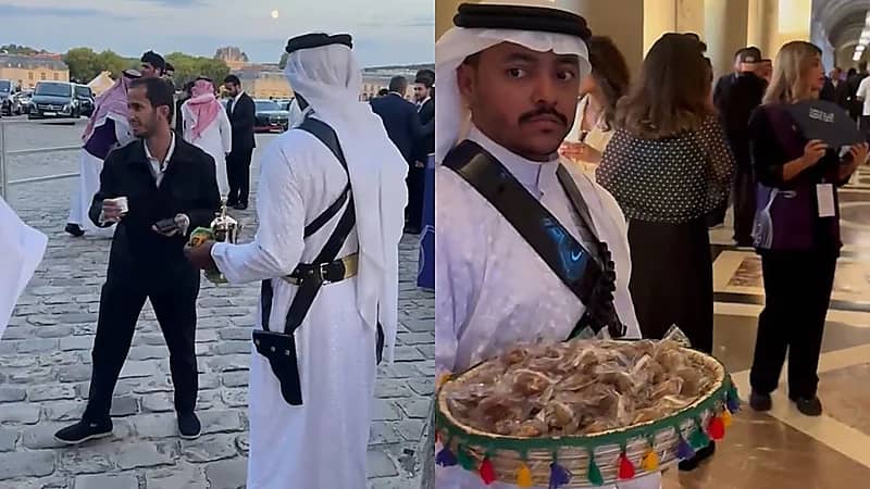 القهوة السعودية تزين حفل روائع الأوركسترا في قصر فرساي بباريس  .. فيديو