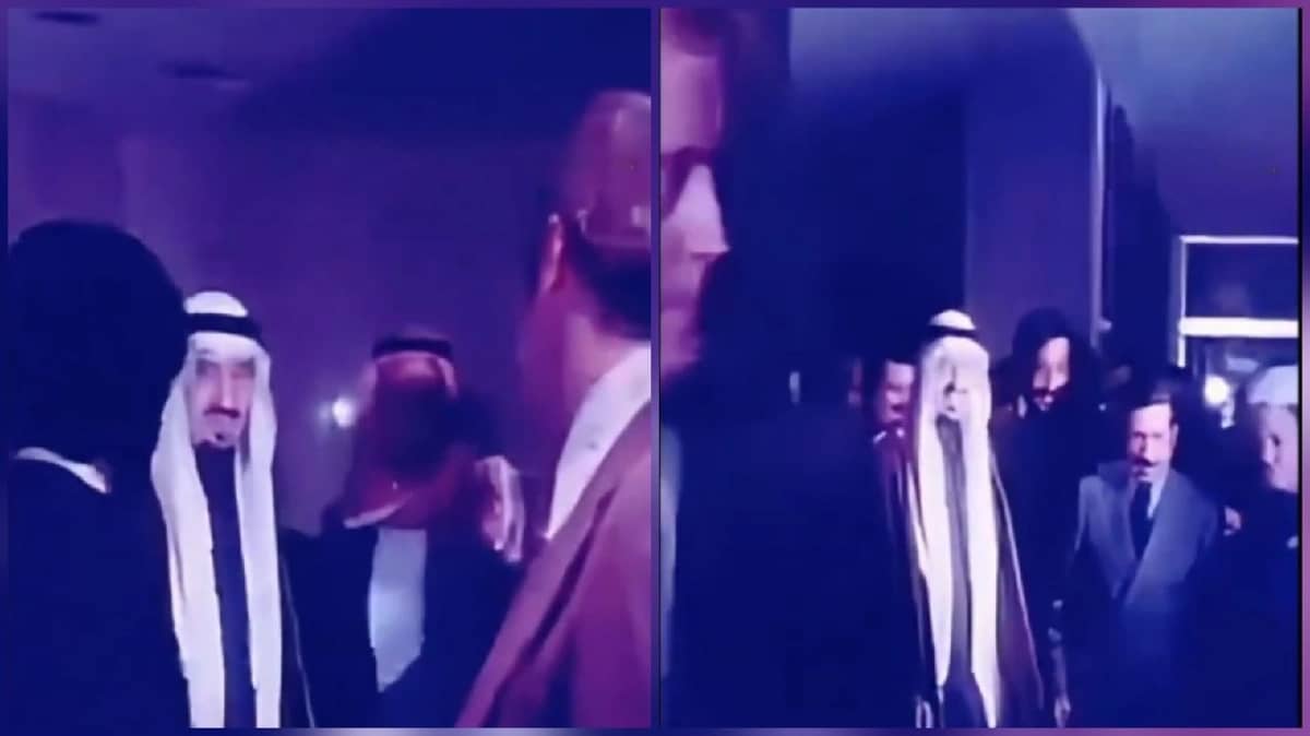 مقطع نادر للملك خالد والأمير سلطان في لندن عام 1977