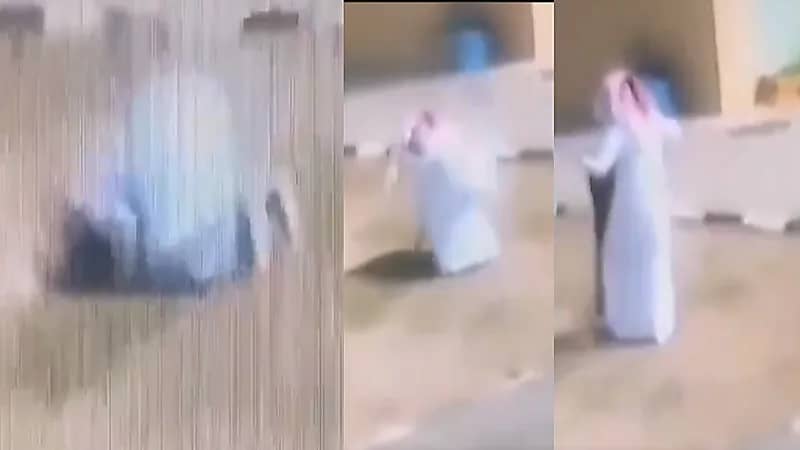 فيديو.. طالب يسجد شكرًا لفرحته بعودة الدراسة حضوريًا في بيشة