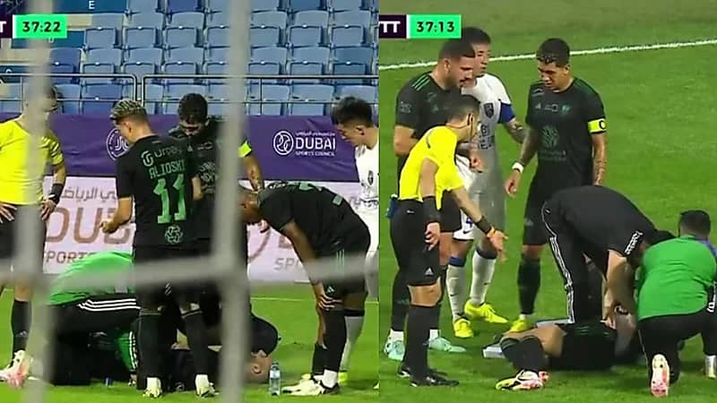لاعب الأهلي يتعرض لإصابة قوية أمام ووهان .. فيديو