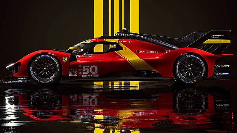 بالصور.. فيراري تعلن عن سيارتها الهجينة لسباق لومان