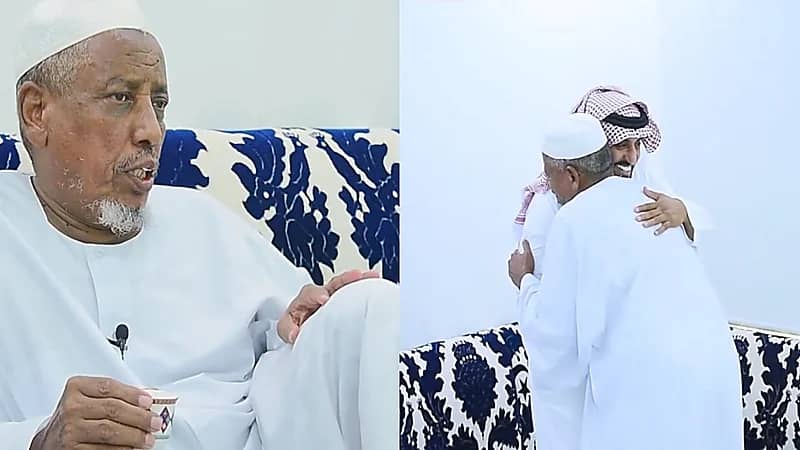 معلم سوداني يلتقي طلابه بعد 34 عاما في الأفلاج .. فيديو