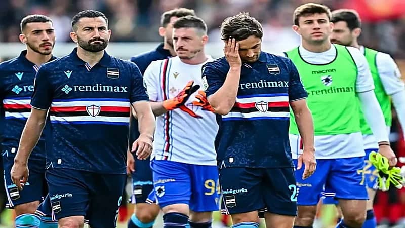 سامبدوريا يهبط لأول مرة لدوري الدرجة الثالثة