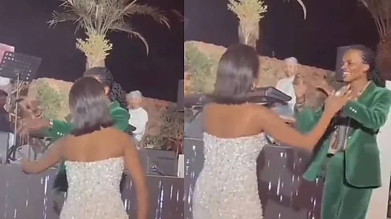 الفنانة داليا مبارك تتفاعل على الأنغام مع زياد المسفر .. فيديو