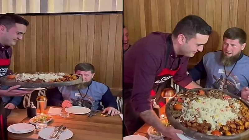 شاهد.. الشيف بوراك ينفذ مقلبًا في الرئيس الشيشاني لإثارة خوفه