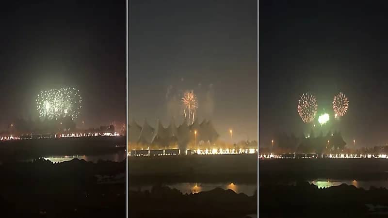 الألعاب النارية تُزين ستاد الملك فهد فرحا باستضافة مونديال 2034 .. فيديو