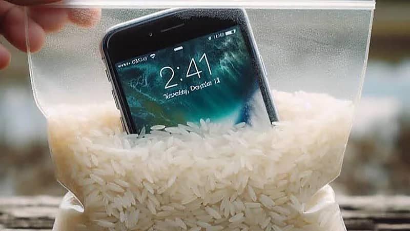 أبل تحذّر من وضع الجوال في الأرز: أمرًا غير مقبول