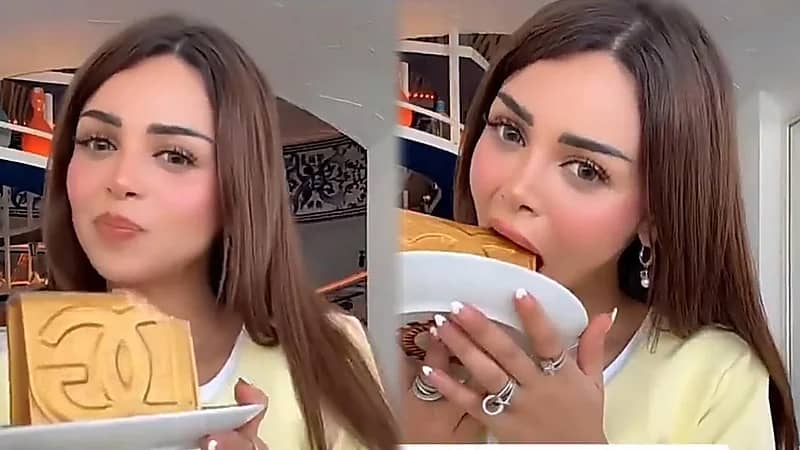 رهف القحطاني تتناول الكيك بطريقة مثيرة للجدل.. فيديو