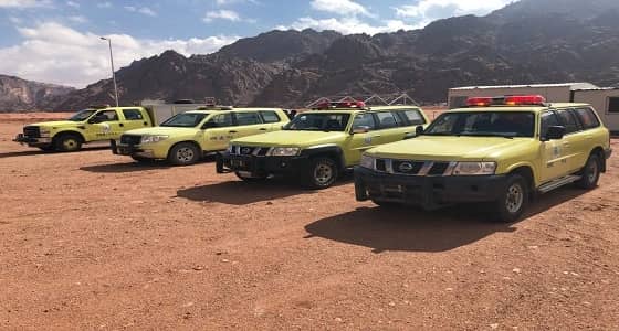 " مدني تبوك " ينفذ خطة مواجهة أخطار الثلوج دون حوادث