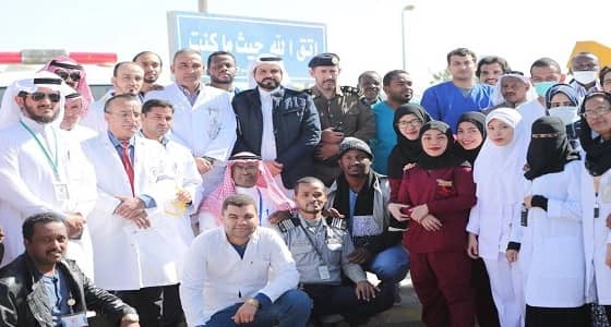 بالصور.. مستشفى " وادي الدواسر " ينفذ فرضية حريق وهمي ناجحة بالمستشفى العام