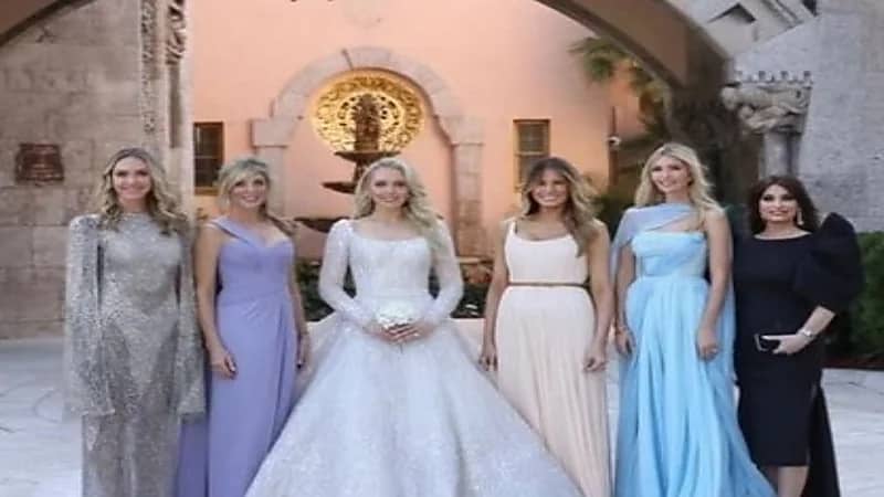 بالصور.. إيفانكا ترامب تقتطع صورة خطيبة شقيقها من زفاف "تيفاني"