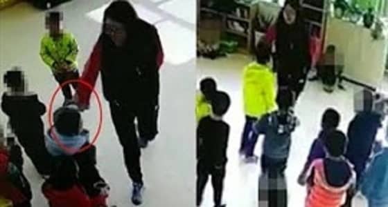فيديو صادم لمعلمة تقسو على أطفال حضانة