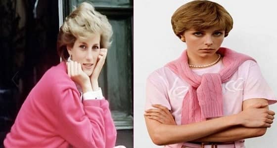 بالصور..عارضة أزياء تجسد الأميرة " ديانا "