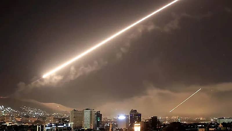 بالفيديو..سوريا تتصدى لعدوان إسرائيلي قرب أجواءها