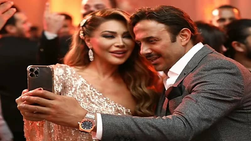 قبلات نوال الزغبي لقصي خولي تثير الجدل