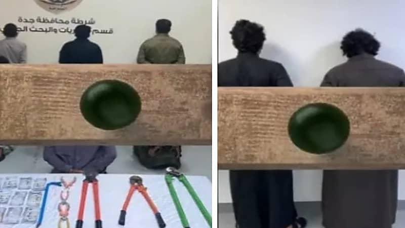 شاهد.. سقوط مجرمين في قبضة رجال الأمن 
