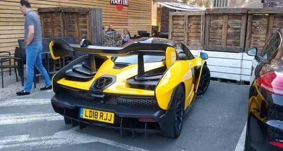 انطلاق " ماكلارين سينا "  في باقتها الصفراء ببلجيكا