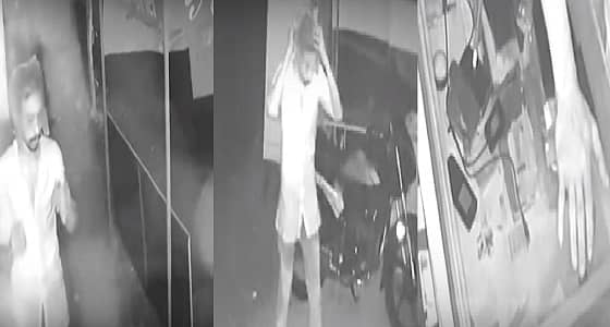 بالفيديو.. " أغرب وسيلة للتخفي " يستخدمها لص لسرقة متجر هواتف محمولة